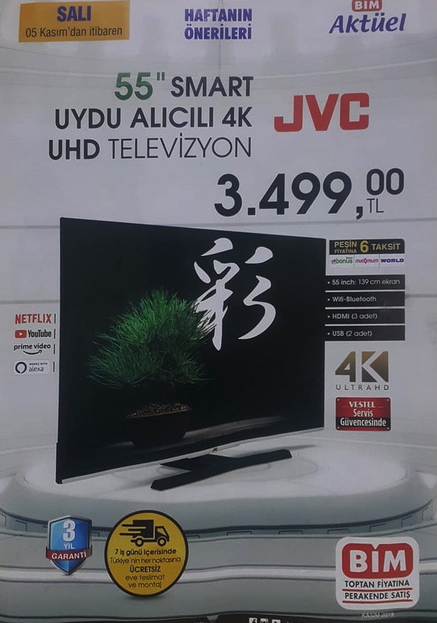 bim aktuel jvc smart led tv